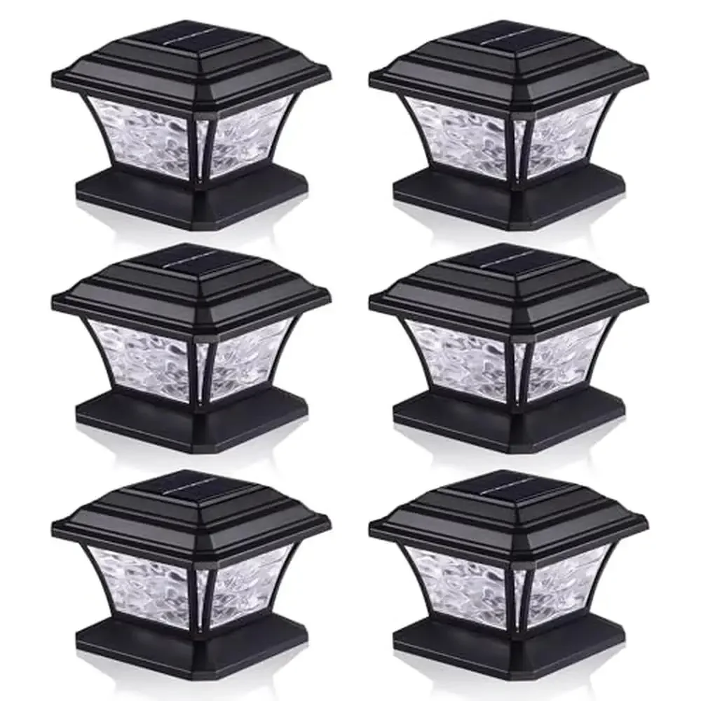 

RGB Solar Post Lights 20 Lumens IP65 Waterproof 9 Colors Garden Decor Easy Install ABS Shell High Quality Energy Saving 1000mAh