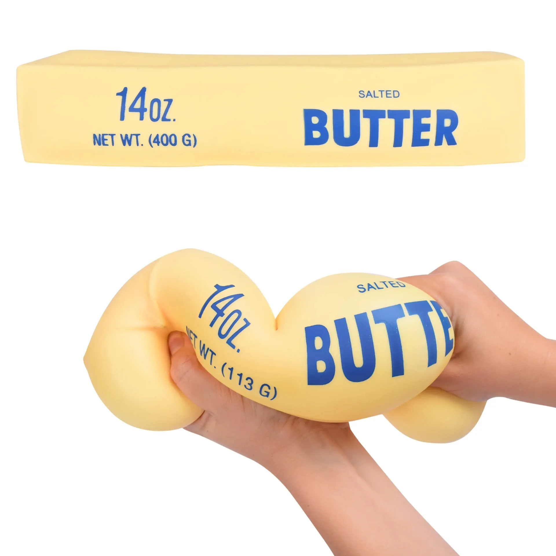 Juguete Antiestrés de PU con Forma de Queso, Suave, de Rebote Lento, con Cuatro Bloques Ventilados, para Aliviar el Estrés