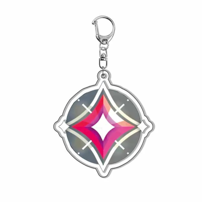 Game Valorant Anime Model Plate Backpack Accessories Backpack Pendants HD Acrylic Key Ring Keychain Bag Charm Holiday Gift 6CM