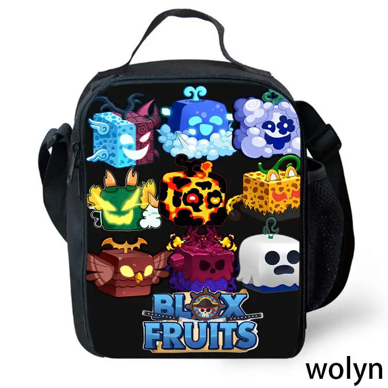 

Blox 3D Fruit Children Lunch Bags ,Cartoon School Bags for Boys Girls ,Light Weight Kids Cooler Bag ,Kids Picnic Bags for Food