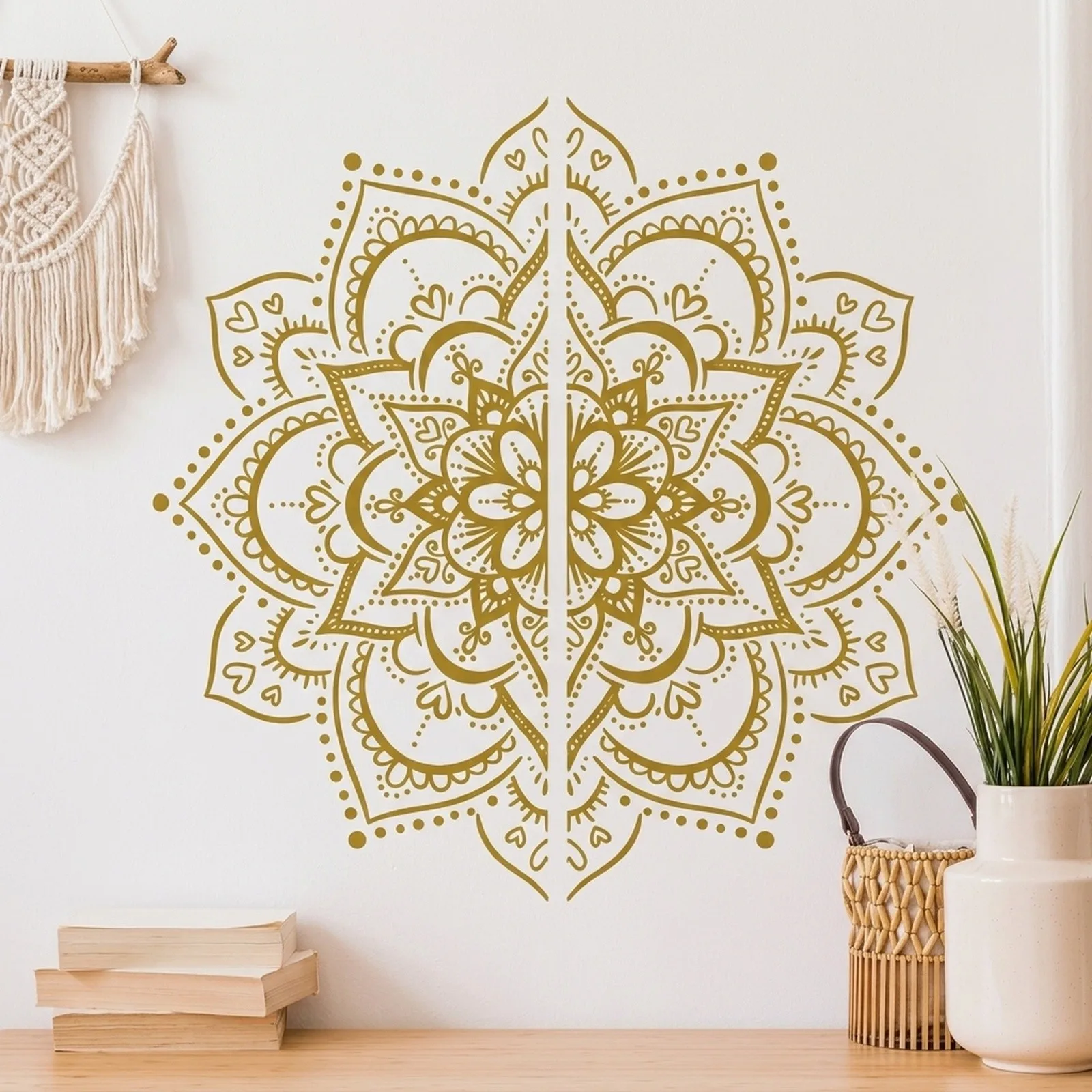 for mandala Vinyl Wall Sticker Flower Datura for zen Decor Decals Sticker Decorative Wall Stickers Vinyl Art