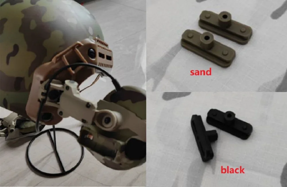Adaptador de riel de soporte de casco táctico, convertidor Compatible con casco de M-LOK, accesorios