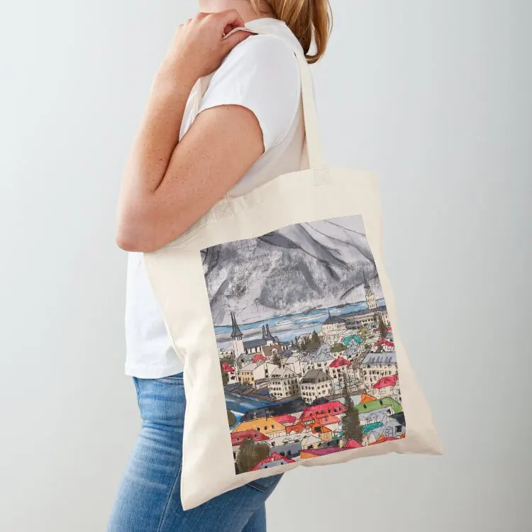 Iceland Tote Bag shopping cart bags Cloth bag Women's shopping bag custom canvas