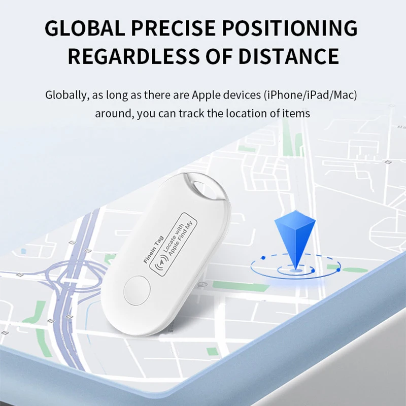 Smart Tag Global Locator GPS Tracker Works with iOS Apple Find My APP Anti-lost Finder Locator for Keys Wallet Car Pet Luggage