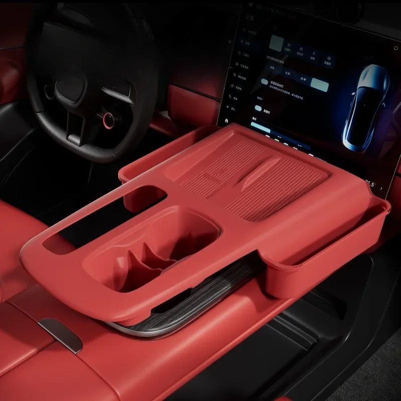 For 2025 Mi Su7 Central Control Upper Panel Mall inclusive Storage Box Silicone Storage Non slip Pad Car Interior Accessories