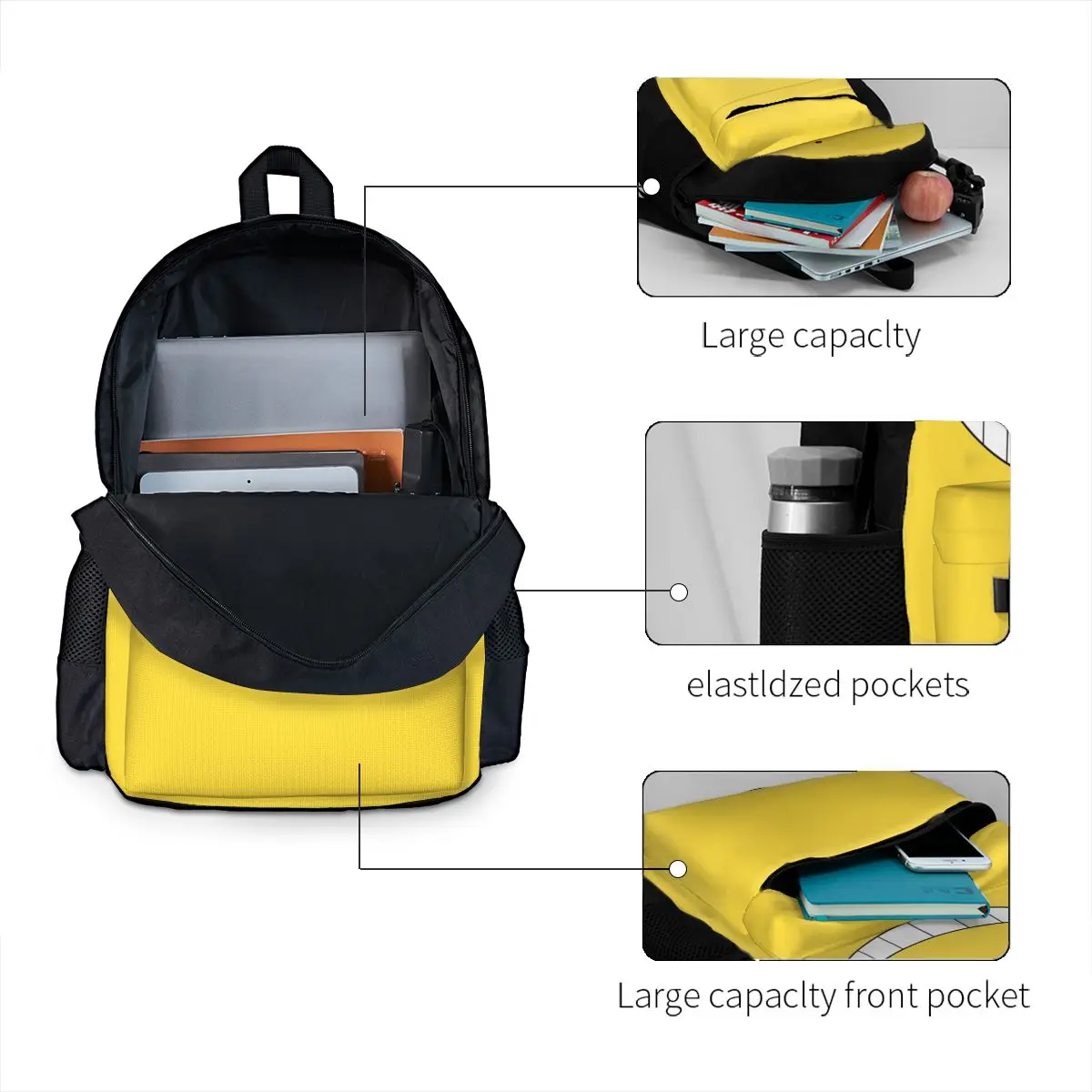 Mochila escolar com polvo koro sensei para menino e menina, mochila escolar, bolsa de ombro de viagem