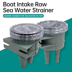 Durable Mini Raw Liquid Strainer Portable Sea Water Filter Kayak Accessories Marine Intake Engine Cleaner Cooling