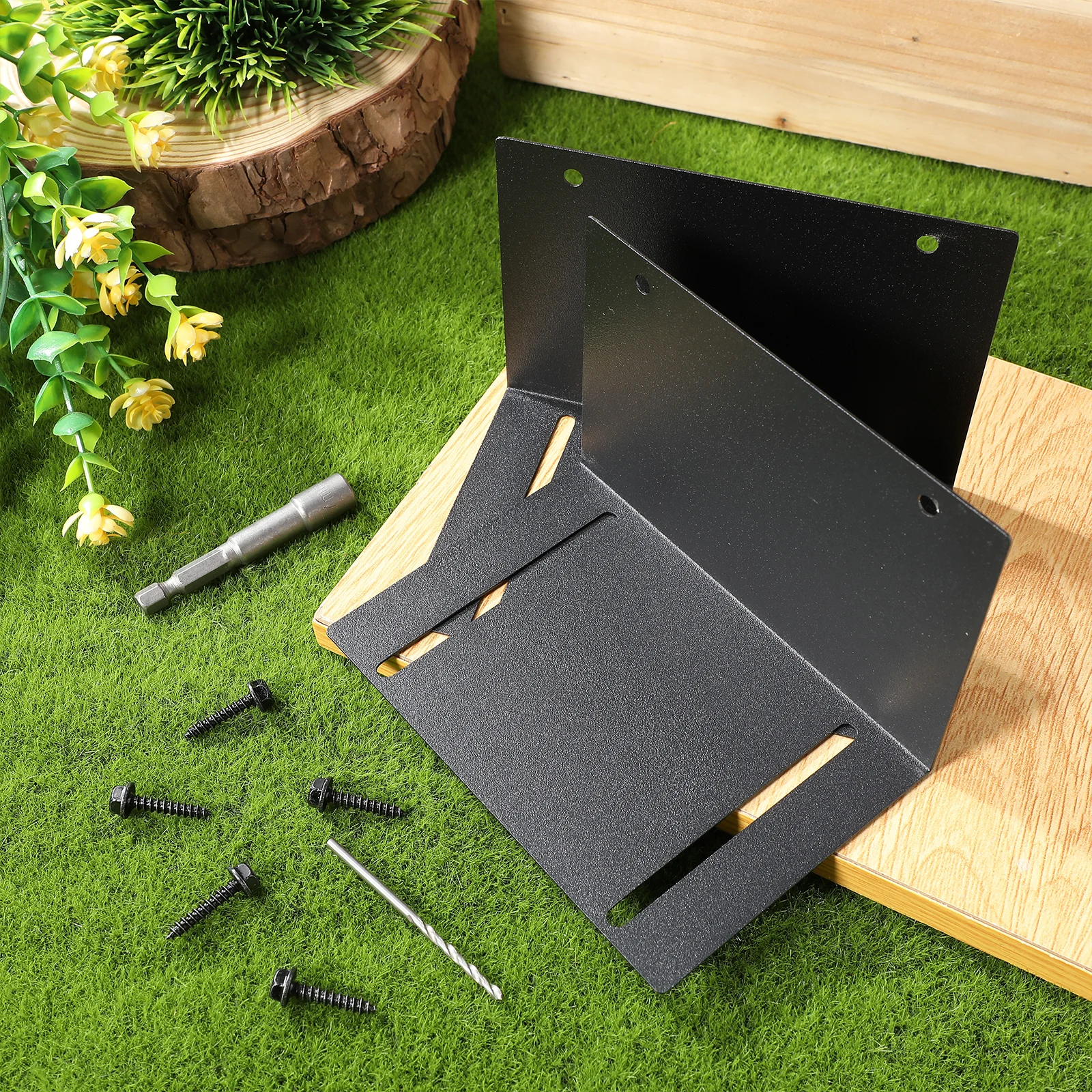

Fence Post Protector Metal Post Protection Kit Adjustable Mailbox Base Cover Black Protective Extender Humidity Gauge