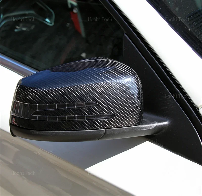 for Mercedes Benz W176 W246 W204 W212 W221 C117 X204 X156 Replacement Real Carbon Fiber or Black Rearview Side Mirror Cover Caps