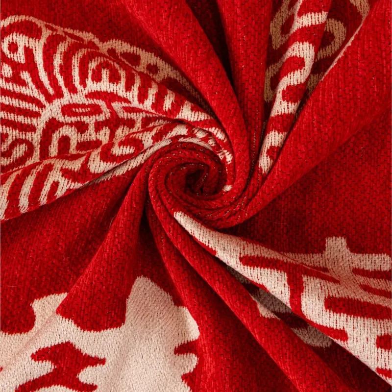 النمط الصيني أريكة الزفاف رمي بطانية التغطية الكاملة المضادة للقطط خدش الحيوانات الأليفة واقية عدم الانزلاق رقيق أريكة بطانية غرفة المعيشة الحصير #6