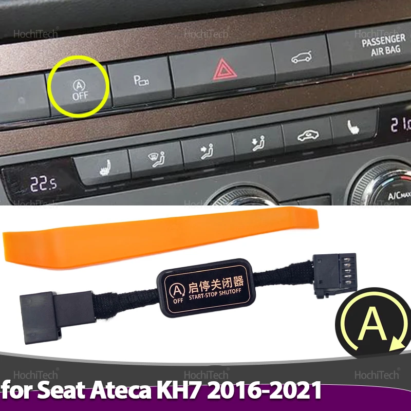 Para Seat Ateca KH7 2016-21 interruptor de parada de arranque automático parada de coche sistema de arranque de motor dispositivo de apagado eliminador de Control de Cable