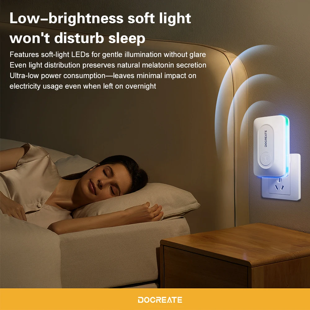 7.83HZ Sine Wave Schumann Wave Sleep Aid Night Light With Detachable Plug Zero Noise for Bedroom Relaxation Make Sleep Better