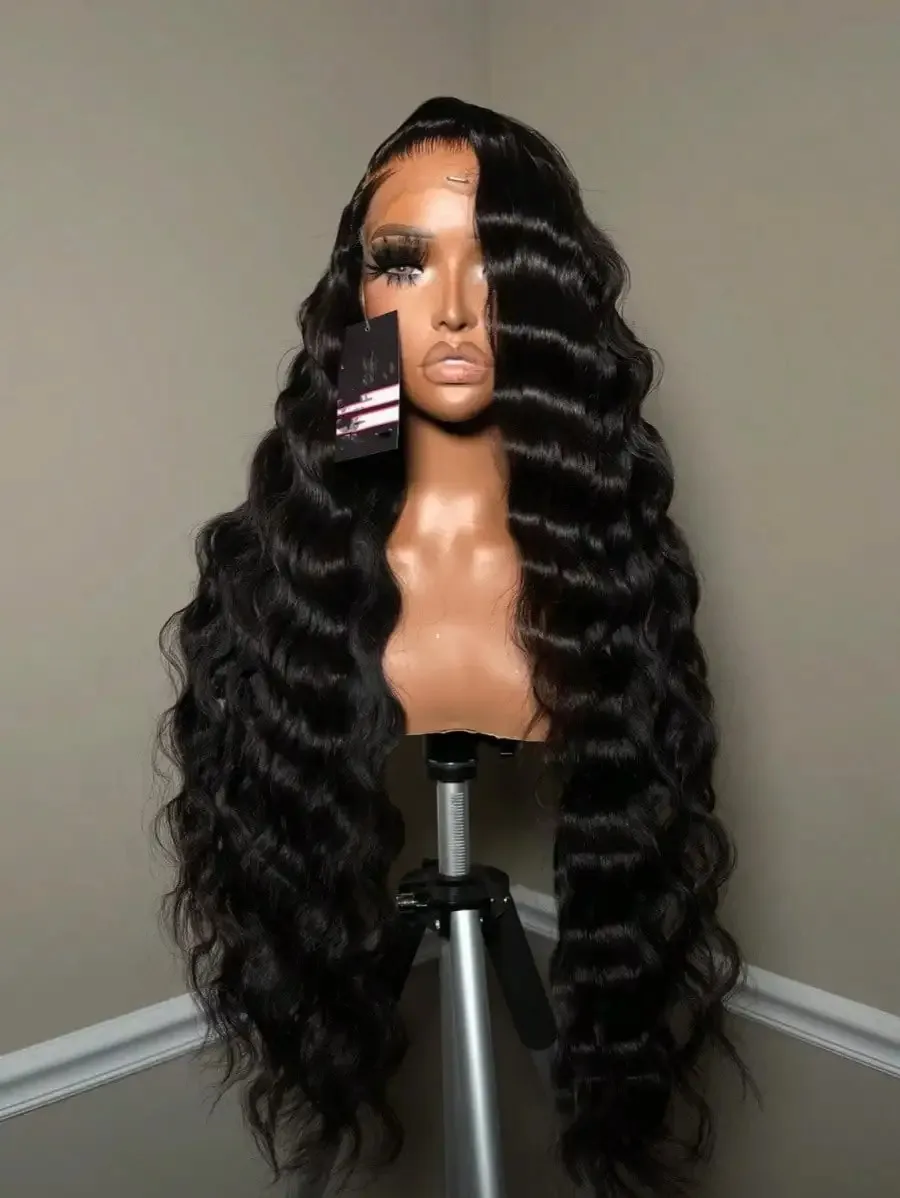 

200 250 Density Water Wave 13x4 13x6 Hd Transparent Lace Front Wigs For Women Deep Wave Lace Frontal Wigs Curly Human Hair Wigs