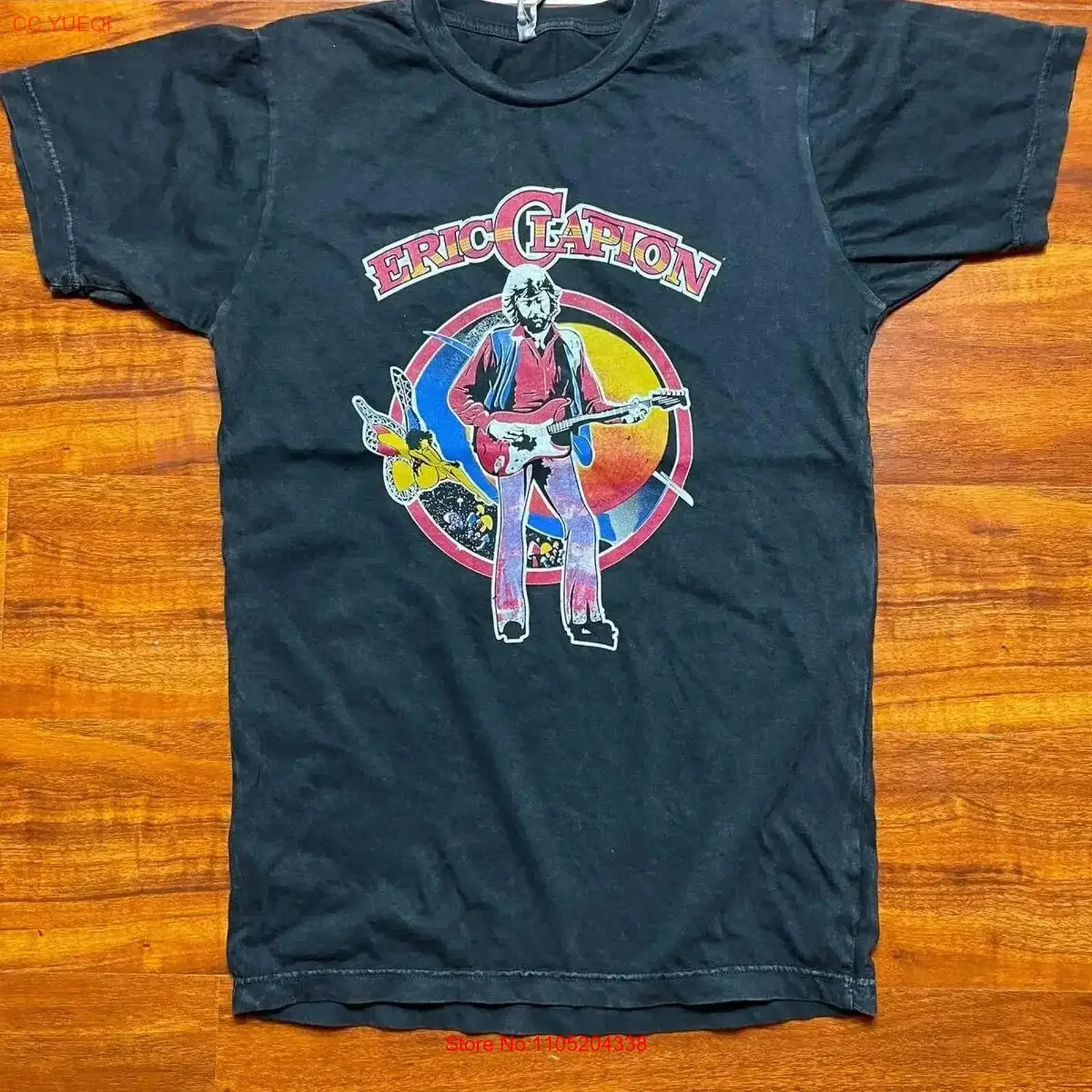 Винтажная футболка Eric Clapton Live in Concert RNB Guitarist Tour, новая винтажная мытая мягкая эластичная модная футболка унисекс