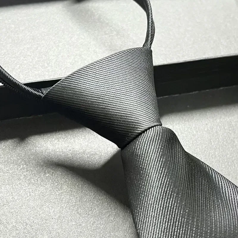 High End Casual Versatile Lazy Tie, Tie, Unisex Adjustable Zipper Tie, Paired with Suit Shirt, Decorative Accessories