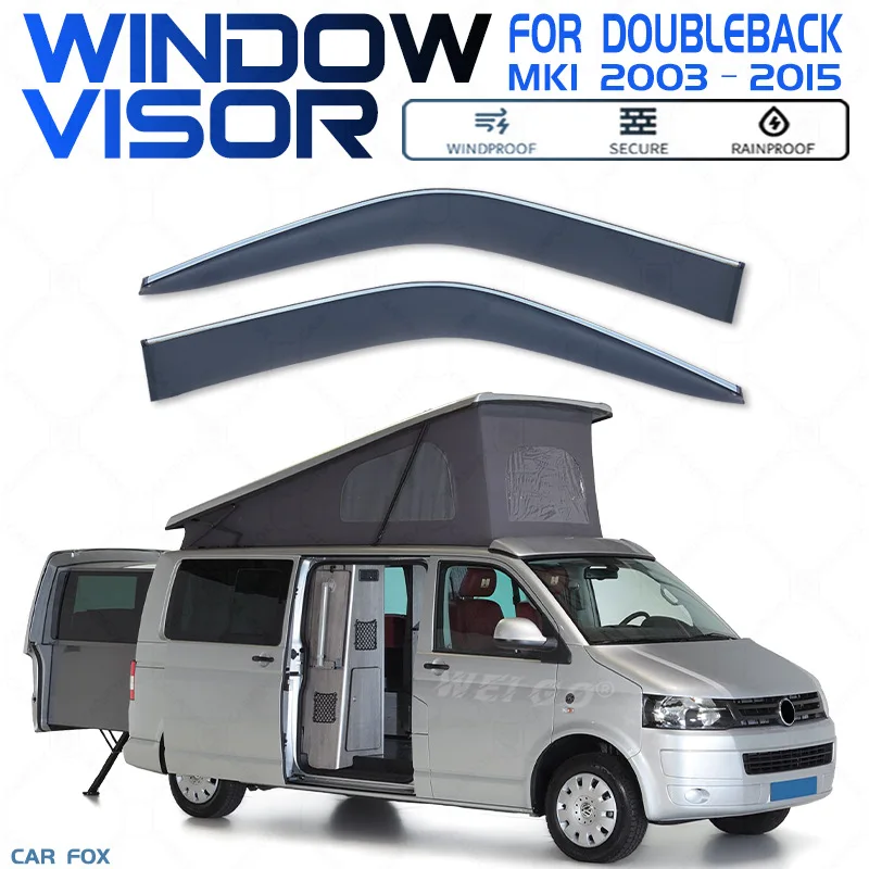 

For Volkswagen Doubleback 2003-2015 Car Window Visor Awning Shelters Windshield Side Window Rain Sun Shade Auto Accessories