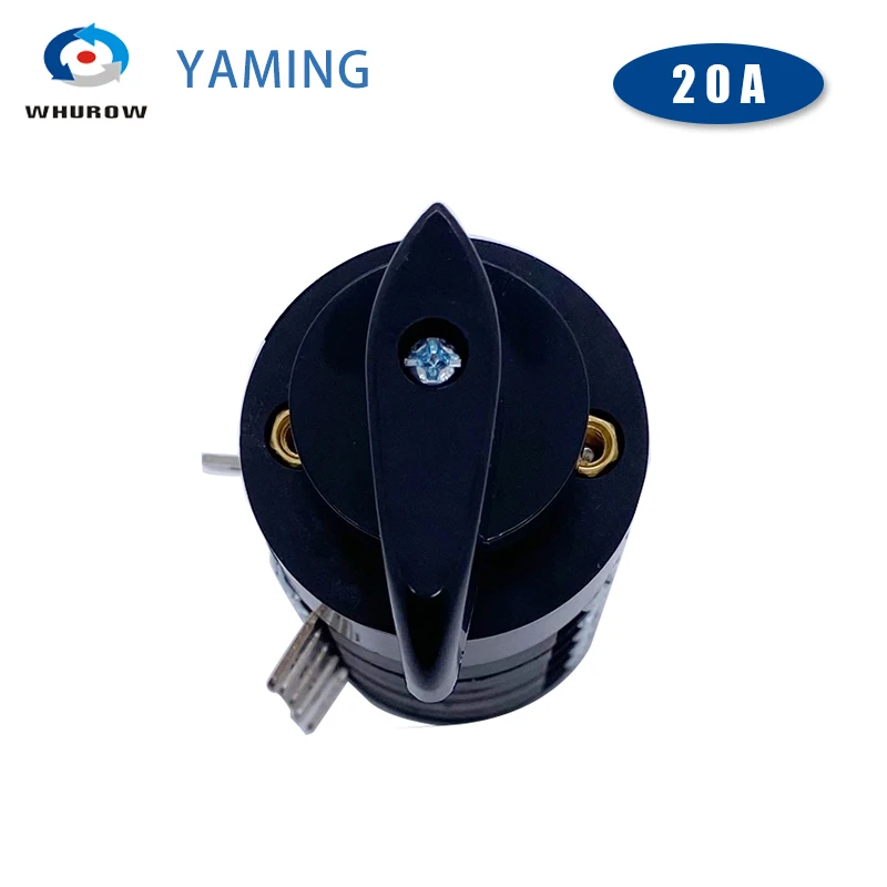 HZ5B-20/5 20A Five Poles Three Positions Universal Changeover Rotary Cam Switch Electric Control Motor Silver Contact