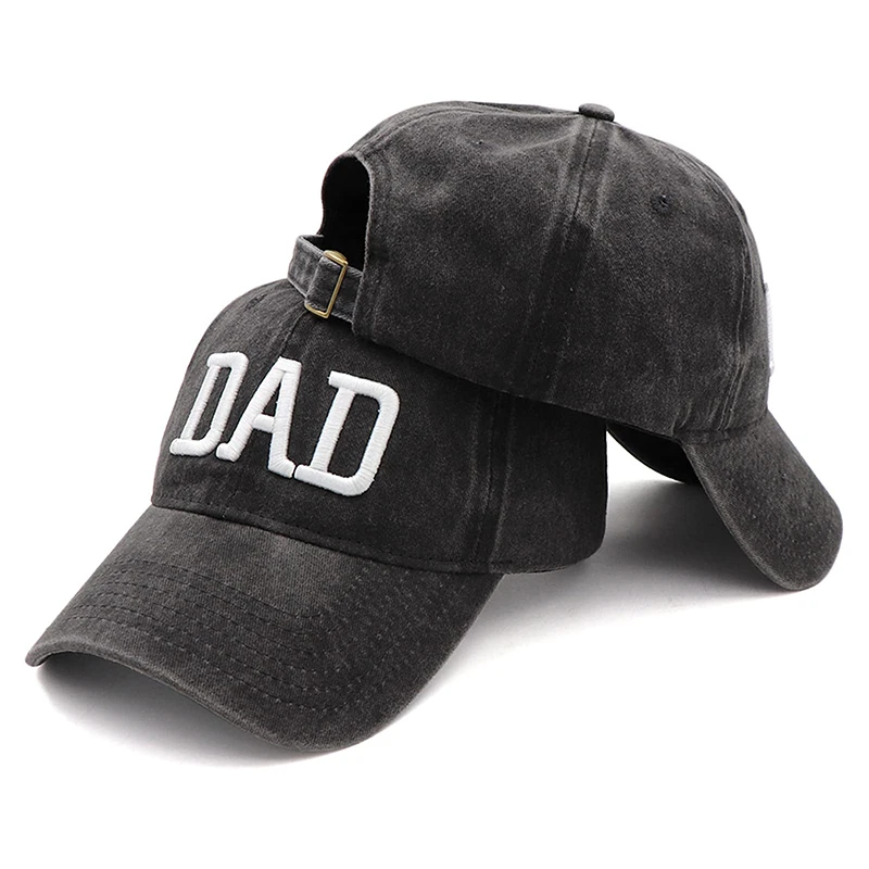 DAD MOM Embroidery Pure Cotton Adjustable Baseball Cap Fashion Unisex Sport Visors Sun Hat Breathable Outdoor Snapback Caps Gift