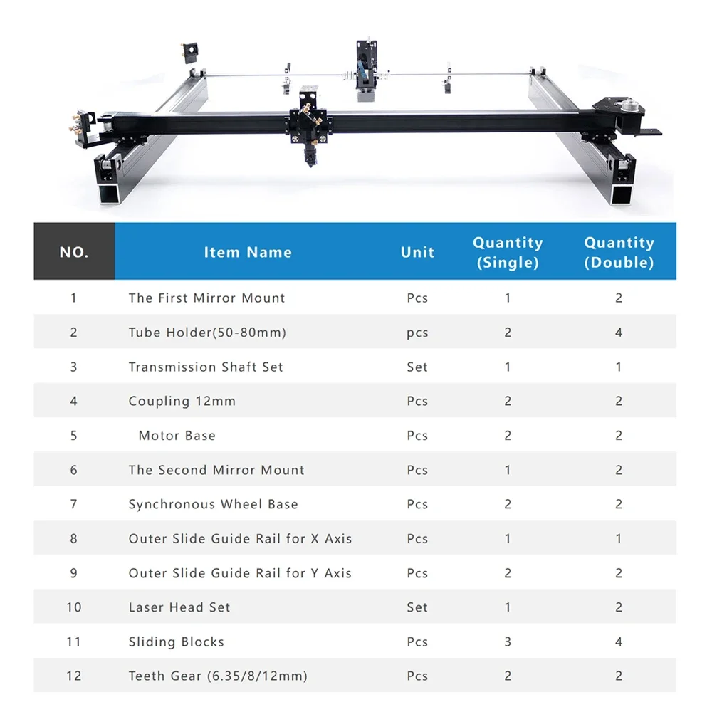 HAOJIAYI rel geser luar 900*600mm, Kit suku cadang mekanis DIY untuk Laser CO2 DIY 6090 mesin pemotong pengukir Laser CO2