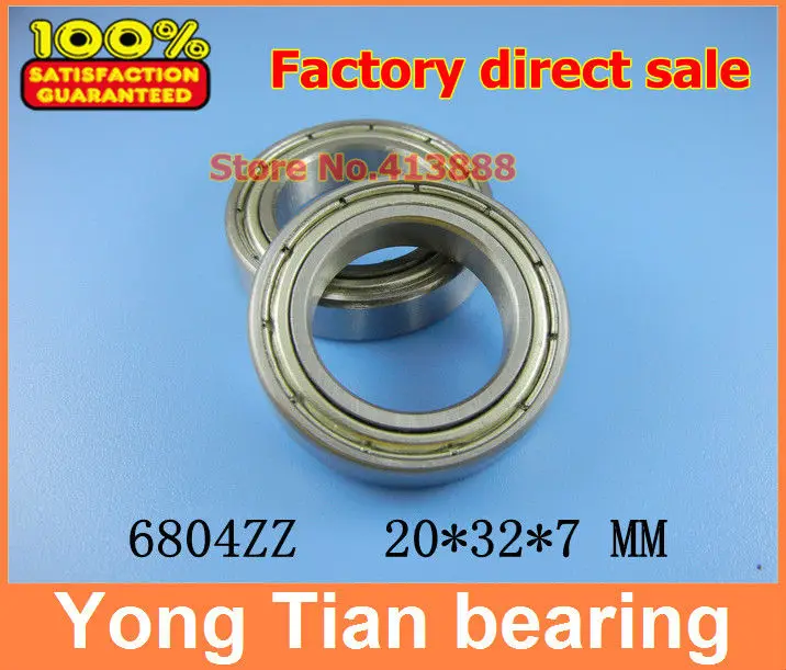 NBZH bearing 4 pcs /lot  thin Wall Deep Groove Ball Bearing 6804ZZ 6804-2RS  S6804ZZ S6804-2RS 20*32*7 Mm