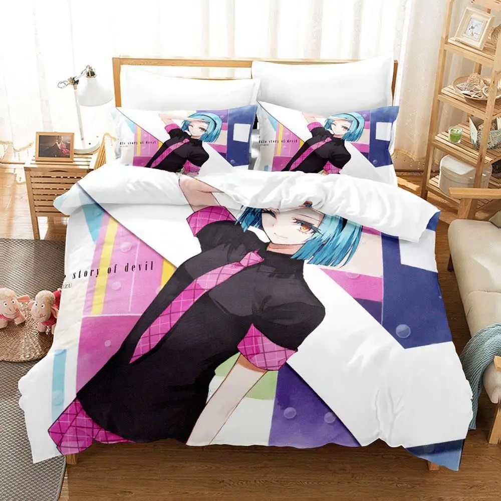 

Riddle story of devil Bedding Set Single Twin Full Queen King Size Bed Set Adult Kid Bedroom Duvetcover Sets Anime Bed Sheet Set