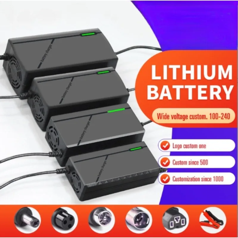 48V20AH Charger for Lead Acid Deepcycle Battery Portable power supply Electric Bike Bicyle Scooters DC100-240V Output 58V Volt