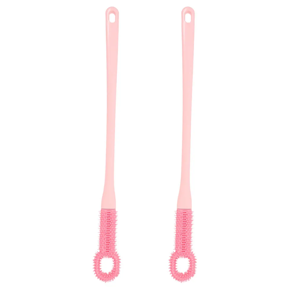 

2Pcs Stylish Toe Gap Cleaning Brush Soft Flexible Bristles Foot Care for Women Deep Clean Effortless Operation Durable Accessory