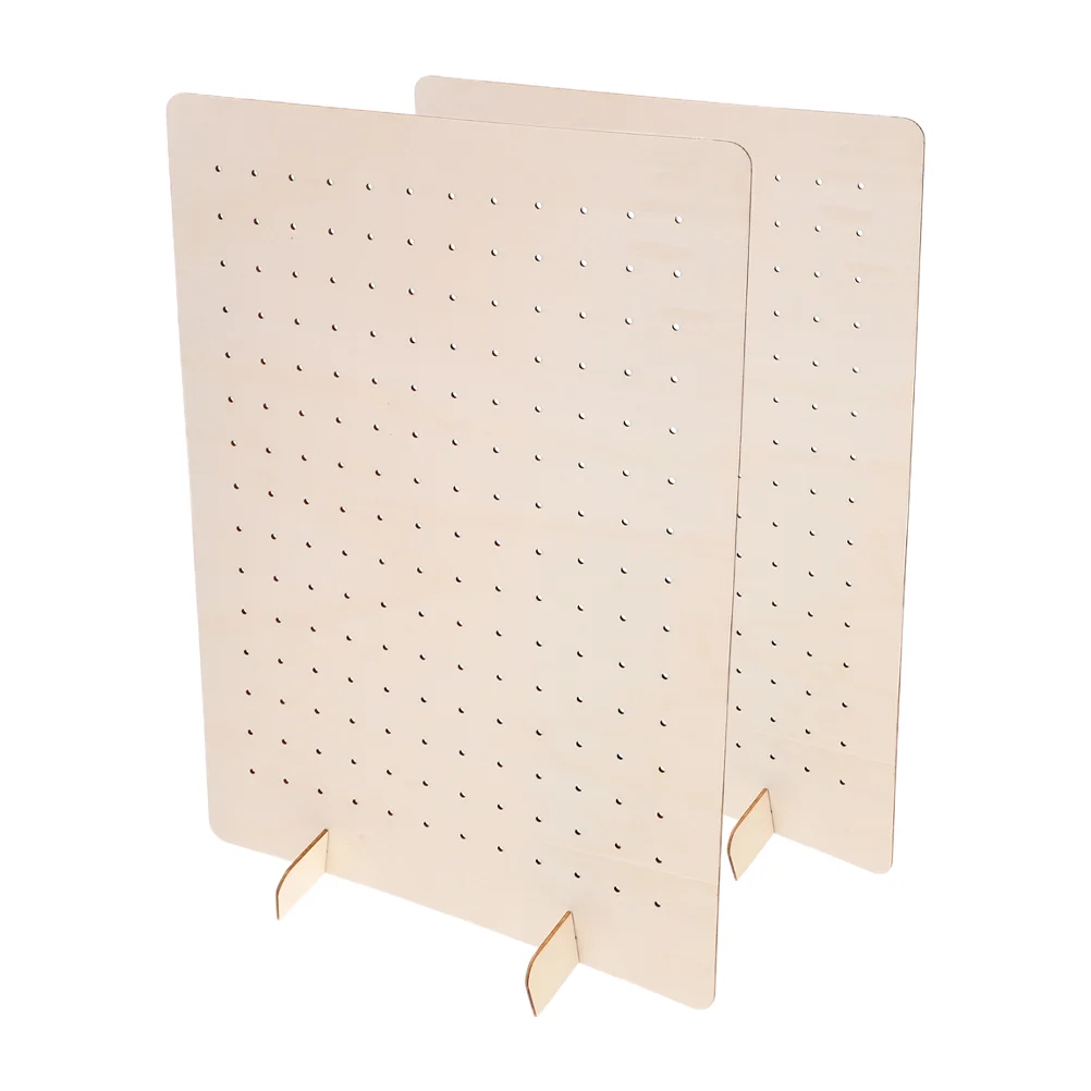 

2 Pcs Jewelry Display Stand Earring Measurement Organizer Holder Storage Stud Beige Butterfly Board