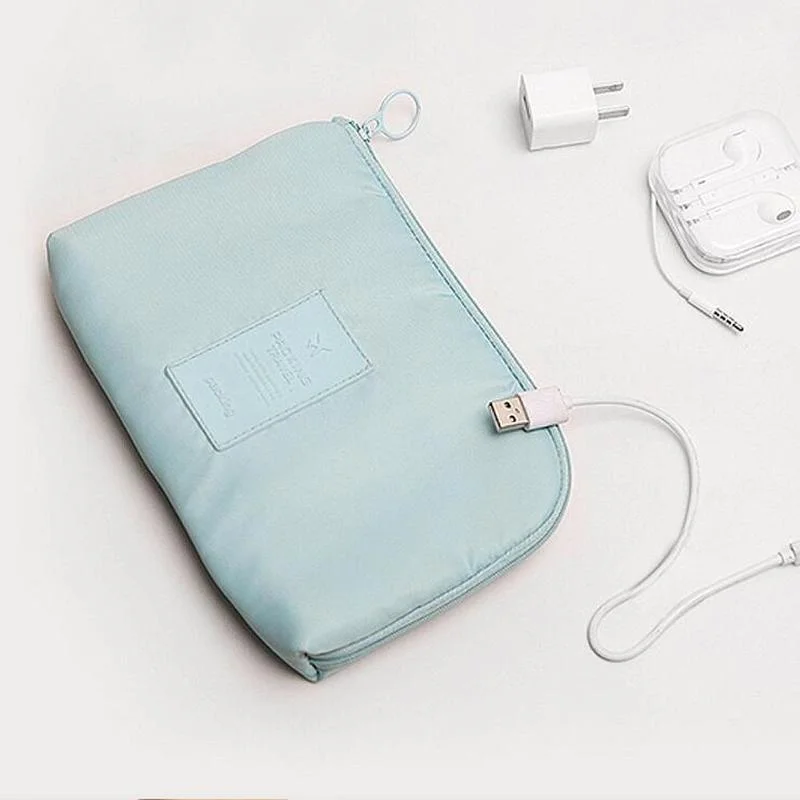 Acessório de viagem saco de cabo portátil digital usb organizador eletrônico gadget caso viagem celular carga carregador móvel titular