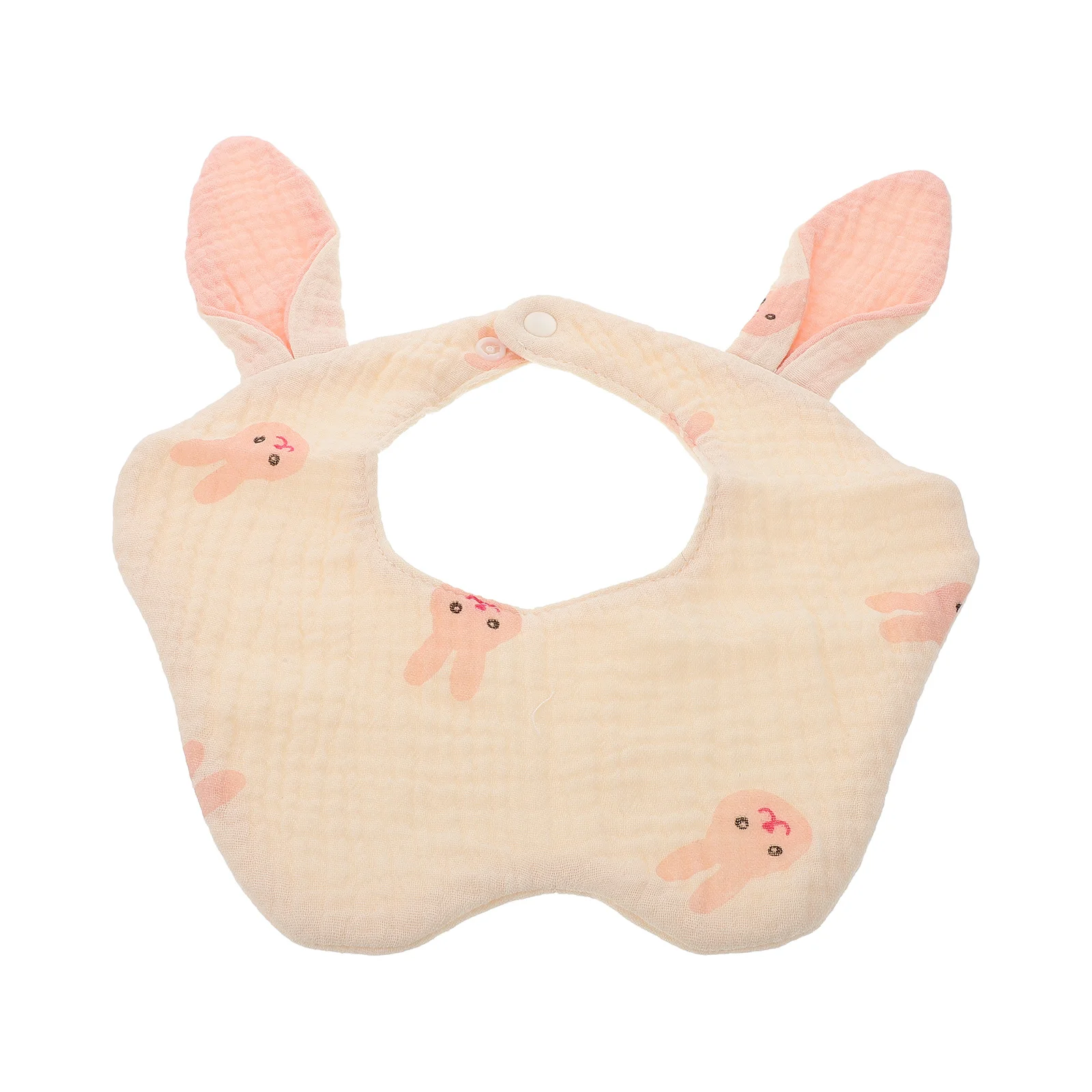 

Детские нагрудники с кроличьими ушками, розовые муслиновые нагрудники для новорожденных, малышей, нагрудники унисекс для кормления зубов, нейтральные нагрудники для детей 0-6 месяцев