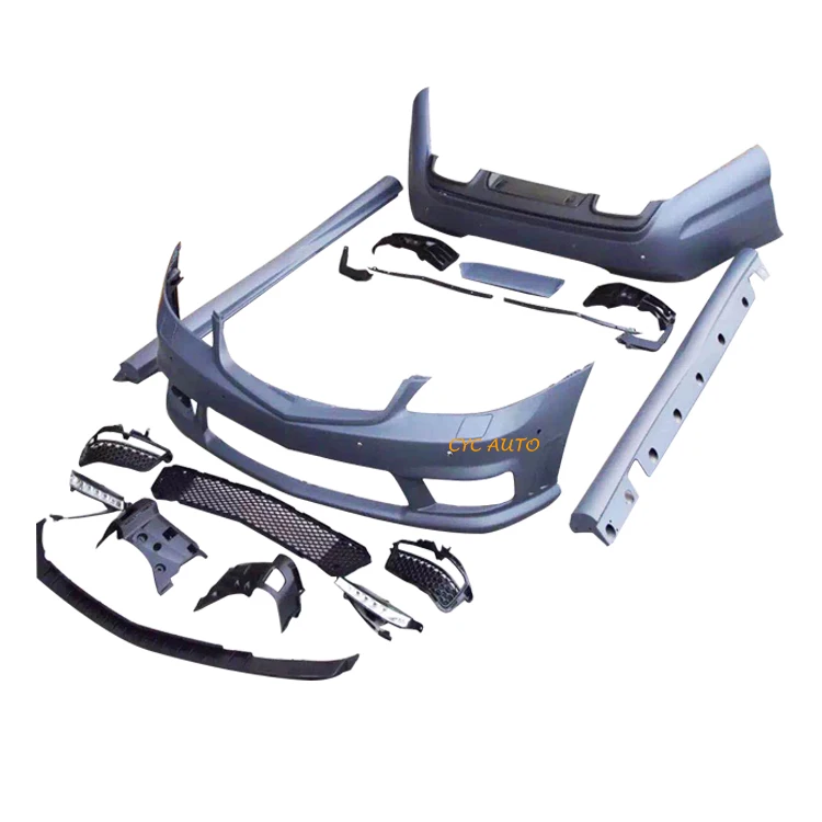 Kits de corpo para mercedes benz s-class w221 atualização s65 amg bodykit difusor de grade de para-choque dianteiro 2006 2013