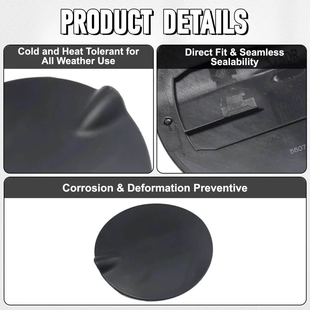 Primer Black Fuel Tank Cap Cover for Ford Focus 2005 2006 2007 2008 2009 2010 2011 Left Hand Drive 6M51N405A02AA