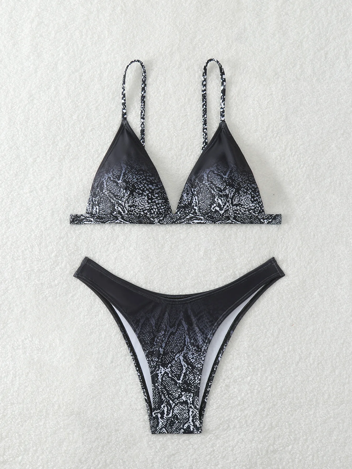 Sexy cobra impressão micro mini biquínis define duas peças tanga maiôs beachwear maiô tankini biquini trikini