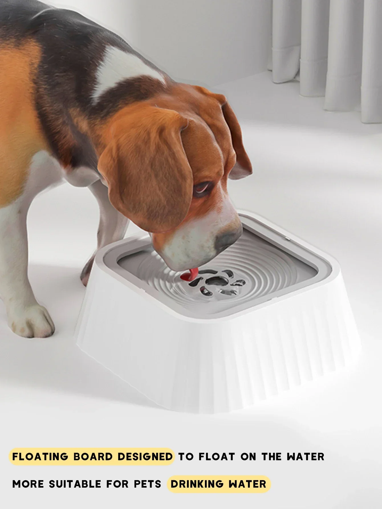 

Pet Water Fountain with Floating Plates No Spill Dog Water Bowl Clean Drinking Slow Feeder Anti-splash Pet for Dogs for Pet