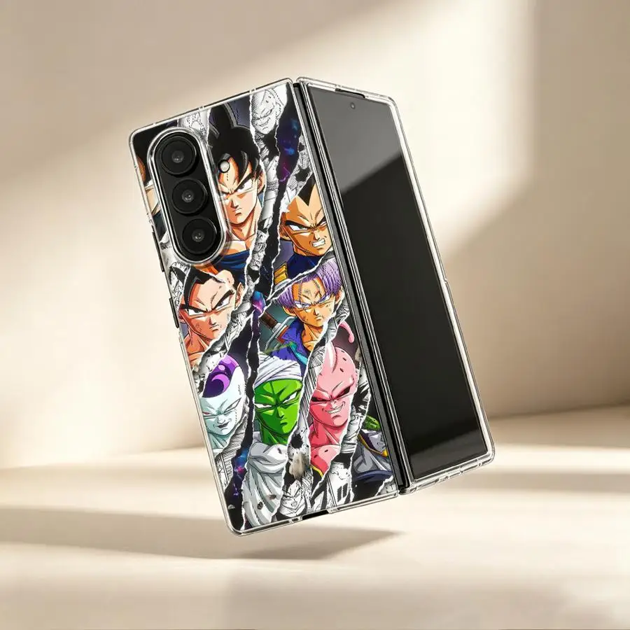 D-Dragon Balls Alle Charaktere Handyhülle für Samsung Galaxy Z Fold 8 Ultra ZFold7 ZFold6 ZFold5 ZFold3 Z Fold 7 6 5 4 3