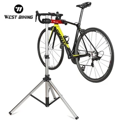 WEST BIKING Bike Repair Stand Aluminum Alloy MTB Road Bike Work Stand Pro Bicycle Repair Tools Adjustable Foldable Parking Racks