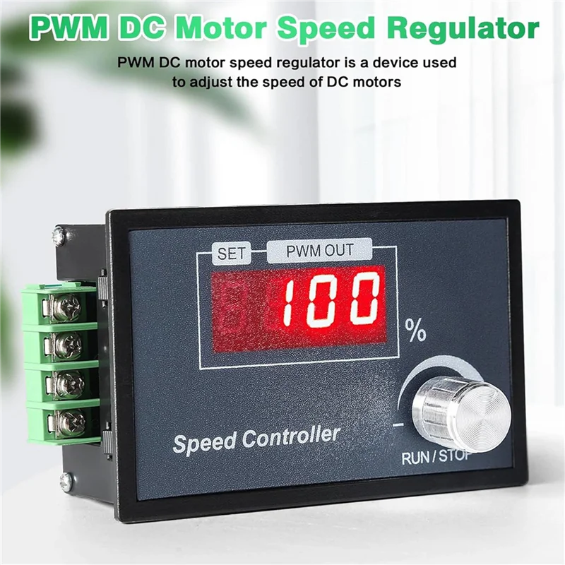 B27B 3X PWM DC Motor Speed Controller 6-60V 30A With Digital Display & Robust PCB - Perfect For Various Machines