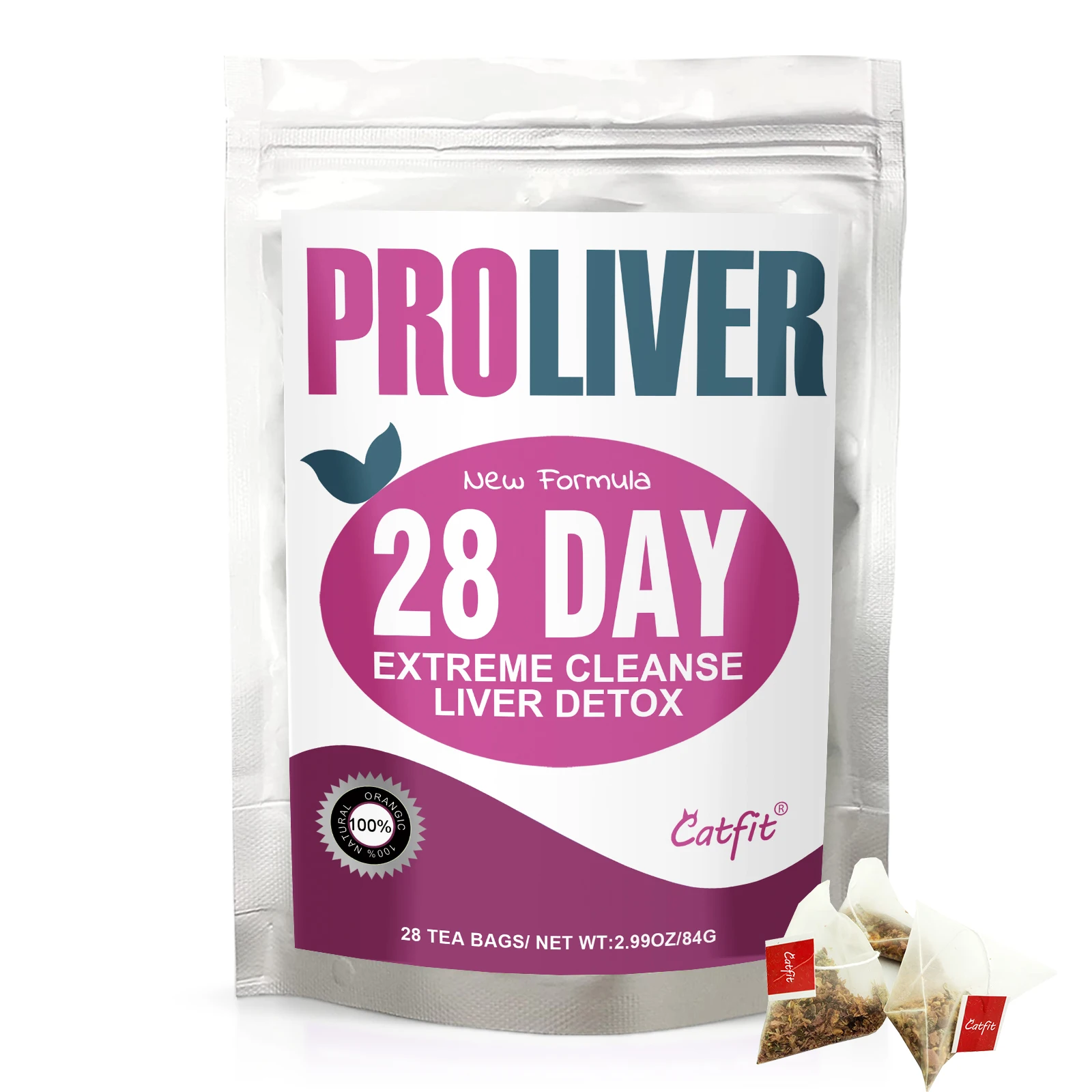 

28day Detox Liver Tea for Improve Liver Function Clean the Lungs Treat Sore Throat & Bad Breath Protect Liver Health