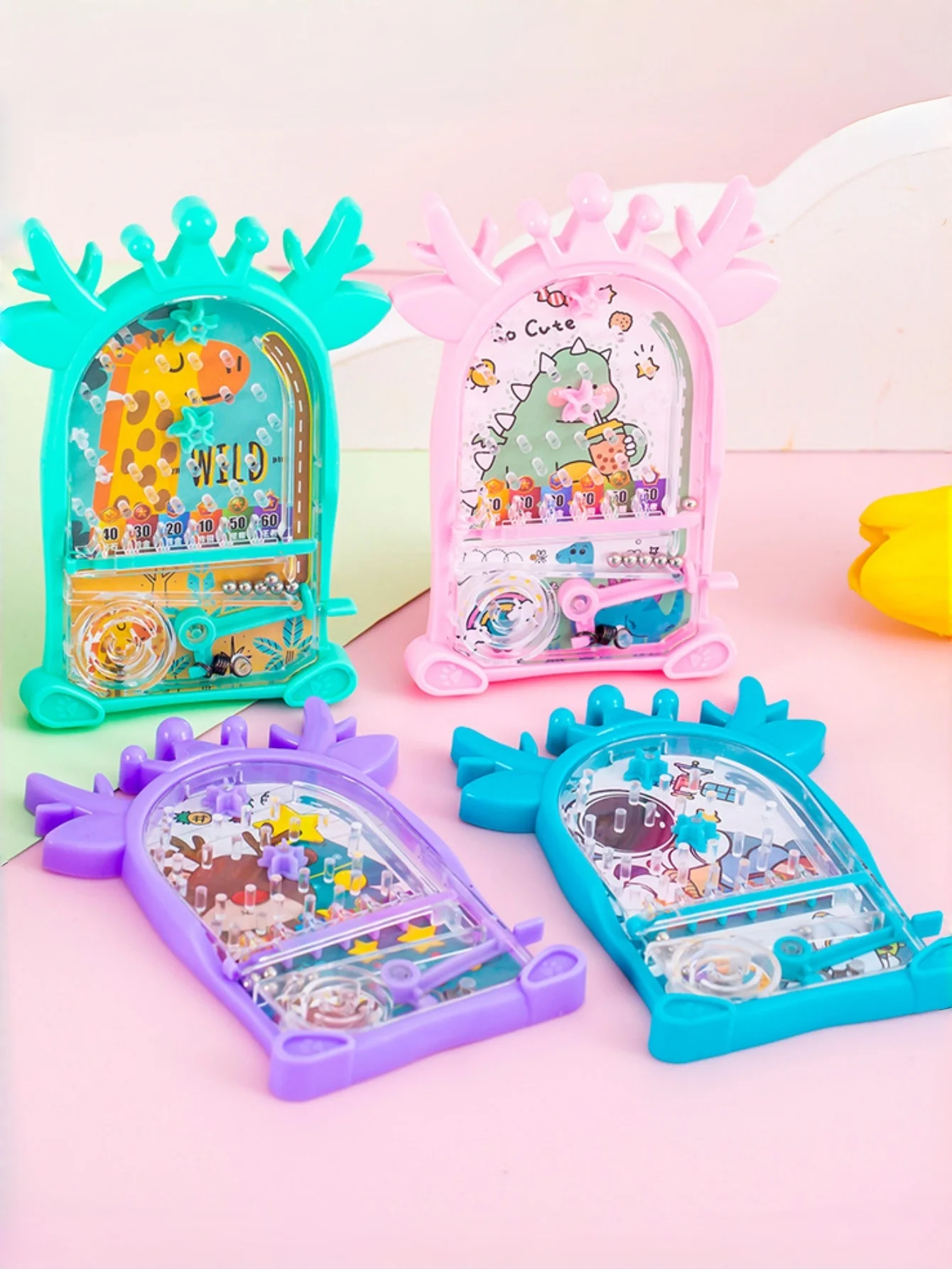 5 szt. Automat Pinball z Labiryntem Inteligencji, Zabawka, Gra, Automat na Nagrody, Prezent, Pinball