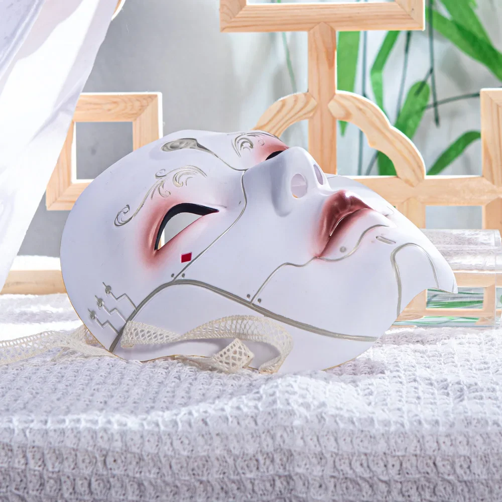 Maschera per travestimento cinese Mezza maschera completa per donna Uomo Cosplay Puntelli per fotografia per feste Decorazioni di Halloween Maschere COS