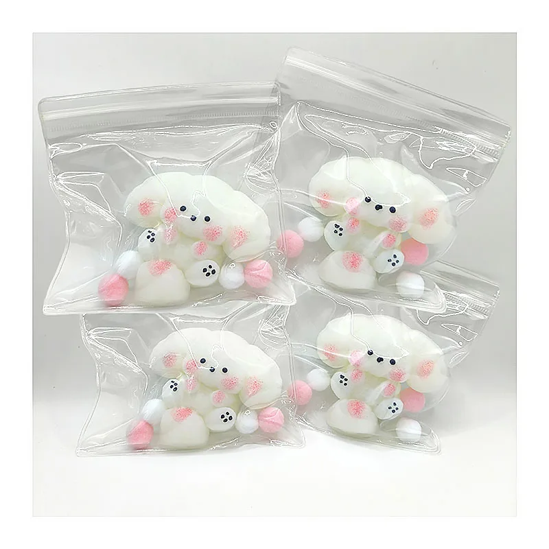 Conejo bonito de dibujos animados para niños y adultos, juguetes suaves para pellizco y apretar, sensación de arcilla divertida, juguetes sensoriales para aliviar el estrés, regalo para niños