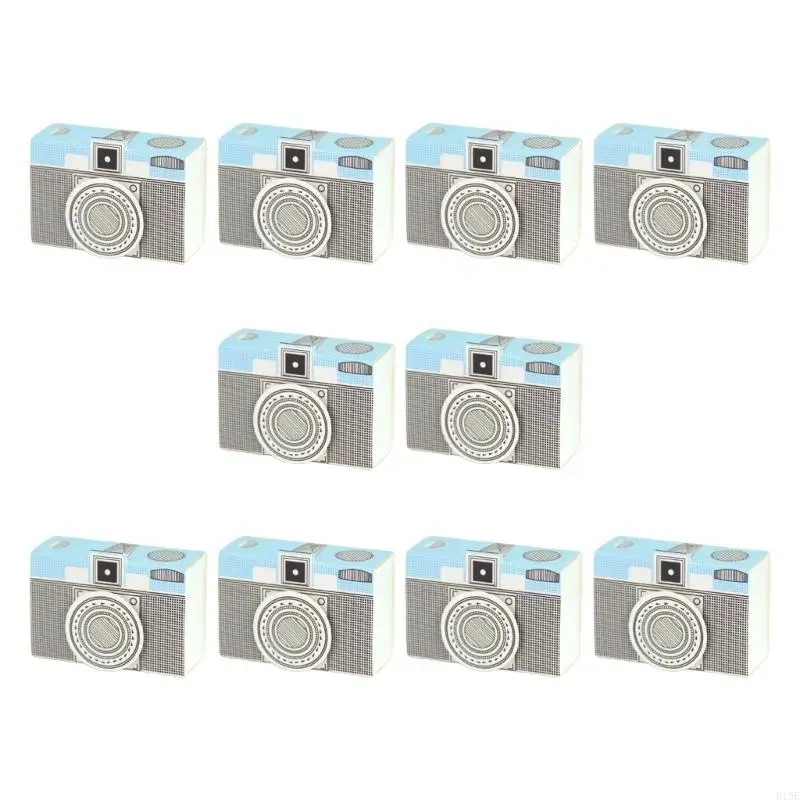 E15E 10pcs Colorful Camera Candies Box Paper Bocking Boxaging Boxes