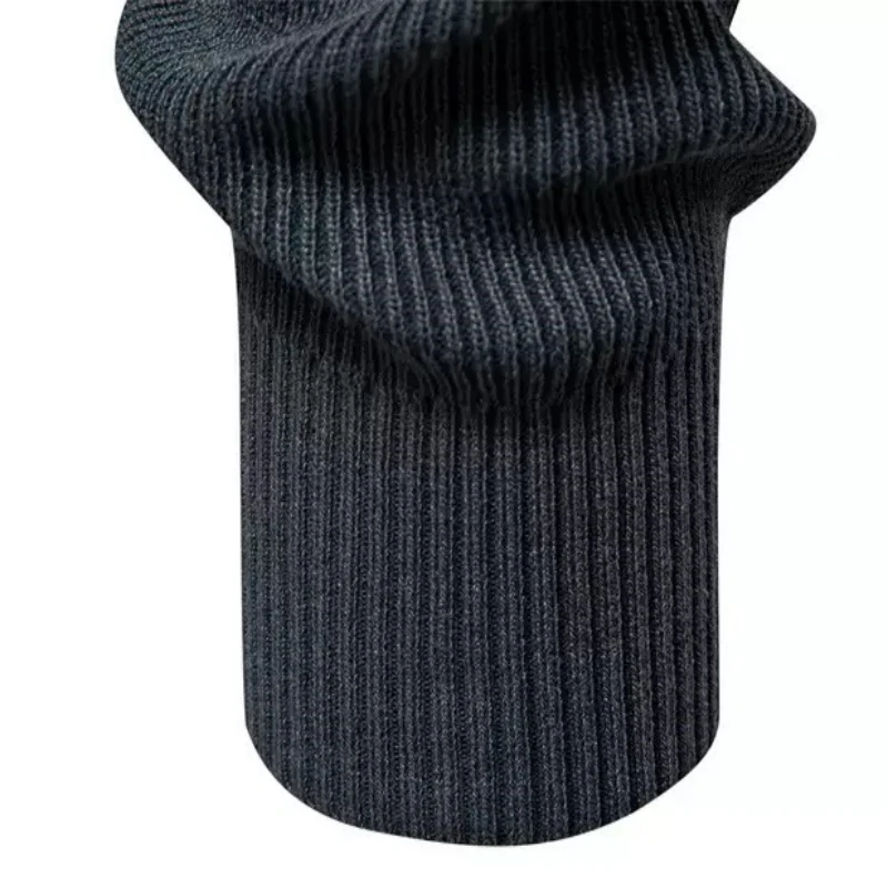 New men's high-quality round neck knitted sweater for autumn and winter fashion, casual, warm and versatile top