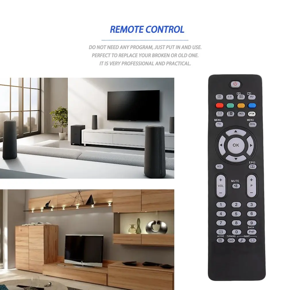 For PHILIPS Smart TV Remote Control RC2034301 RC2034305/01B RC2034304/01B Mini Controller Replacement for Philips TV Accessories