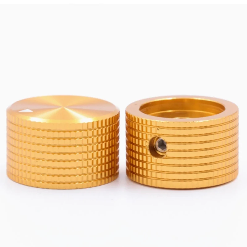 Professional Custom Anodized Aluminum Potentiometer Knob CNC Machined Volume Control for Electric Guitar Amplifier
