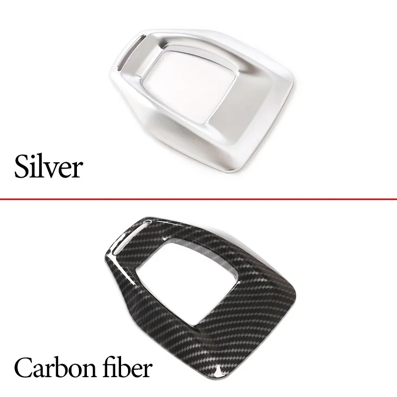 Interior Center Console Gear Shift Panel Frame Cover For Alfa Romeo Stelvio 2020 ABS Carbon Fiber Decorate Trim Car Accessories