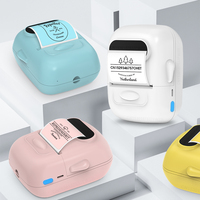 Portable Mini Printer P50 Thermal Adhesive Label Printer without Ink Bluetooth Sticker Printer Barcode Price Tag Label Maker