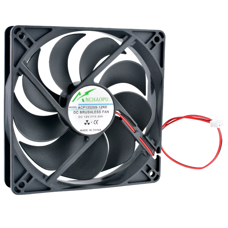 ACP12025S 12cm 120mm wentylator 120x120x25mm DC12V 0.30A 2000rpm Szybki wentylator chłodzący do zasilacza obudowy