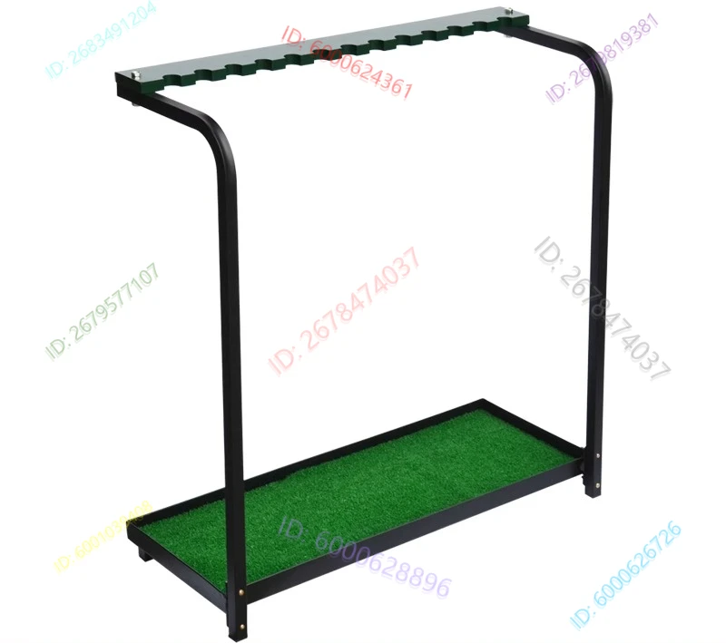 

Golf club rack, 13 pole positions for club rack, indoor/outdoor driving range supplies
