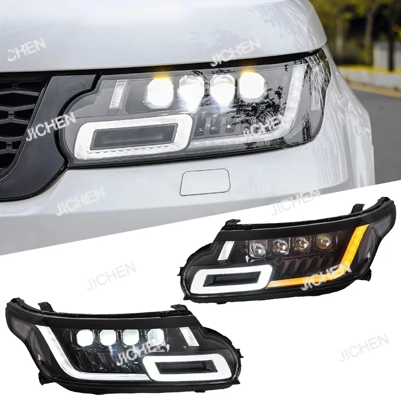 JC لاند رينج روفر سبورت L494 2014 2017 ملحقات ترقية LED المصباح الديناميكي بدوره إشارة العارض 4 عدسة #1